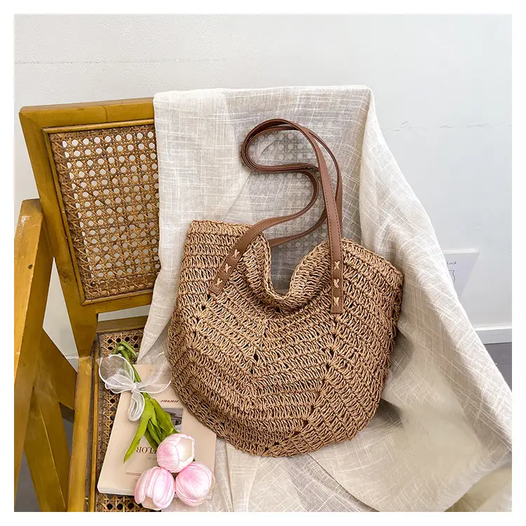 Large Capacity Cross-Border Woven Shoulder Bag for Women — feature 16