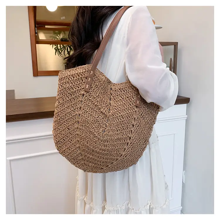Large Capacity Cross-Border Woven Shoulder Bag for Women — feature 8