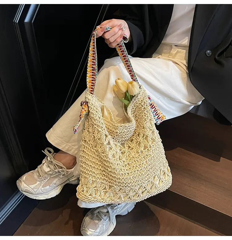 Woven Beach Bag for Women Large Capacity Shoulder Carry — feature 22