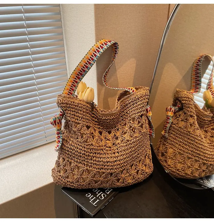 Woven Beach Bag for Women Large Capacity Shoulder Carry — feature 29