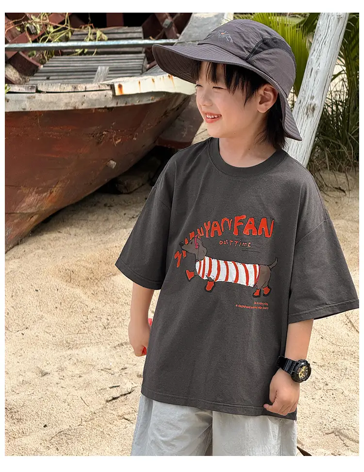 Kids Grey Graphic T-Shirt Boys 2026 — feature 12
