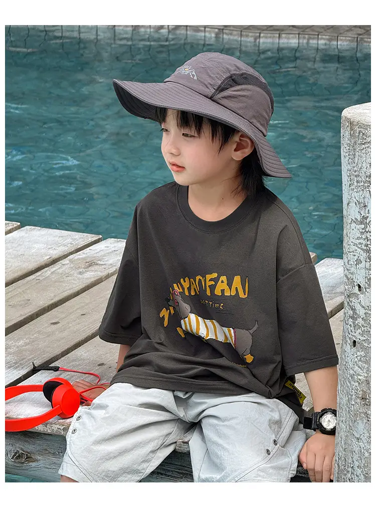 Kids Grey Graphic T-Shirt Boys 2026 — feature 15