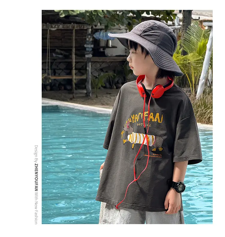 Kids Grey Graphic T-Shirt Boys 2026 — feature 18