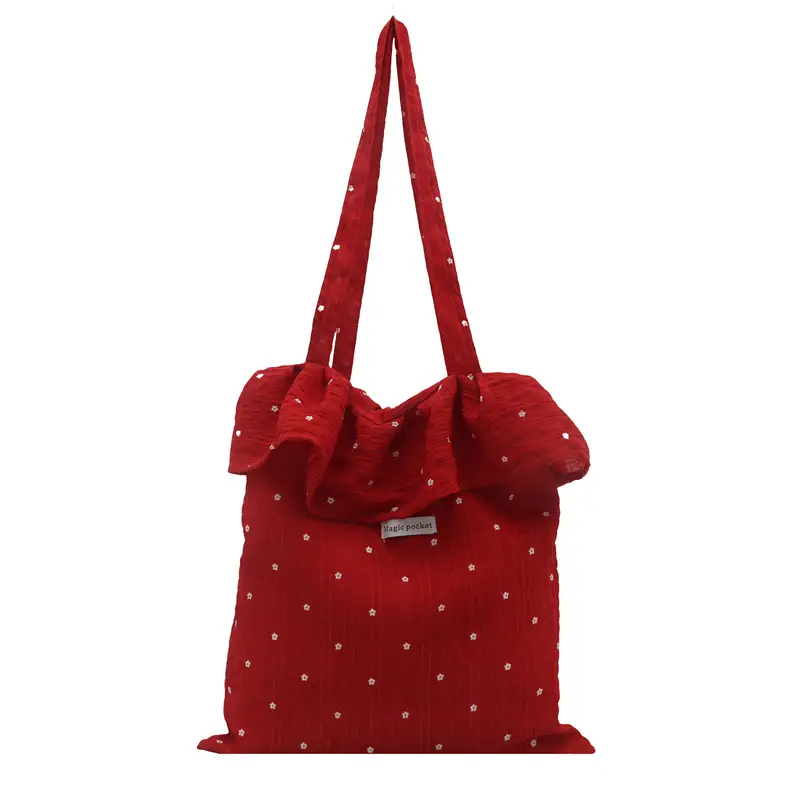 Fairy Red Embroidered Shoulder Bag for Women - Image 8