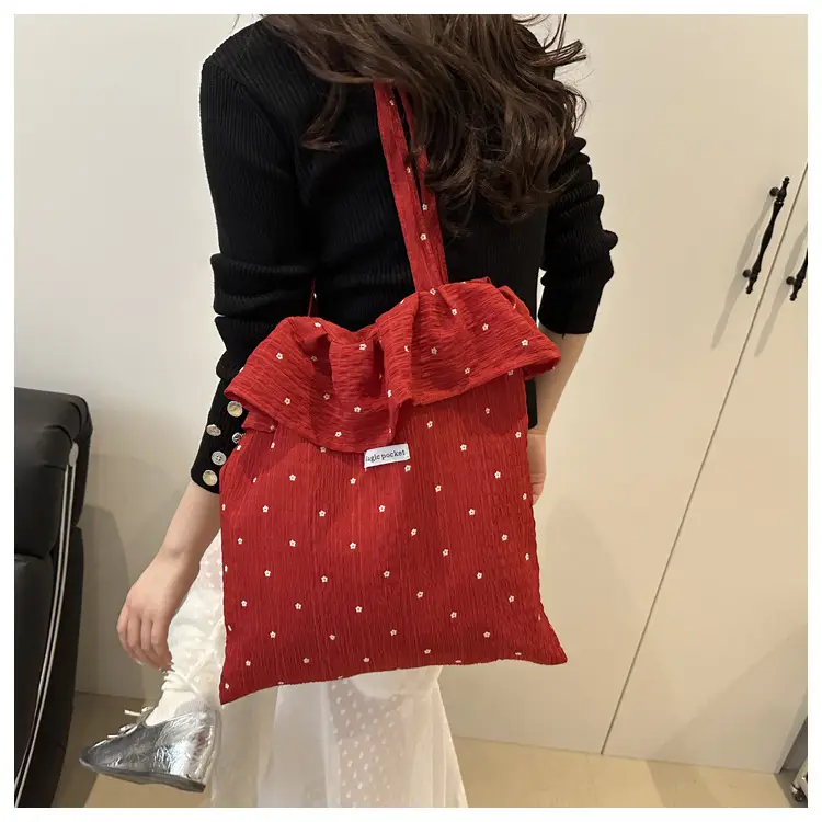 Fairy Red Embroidered Shoulder Bag for Women — feature 12
