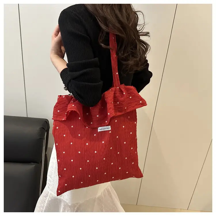 Fairy Red Embroidered Shoulder Bag for Women — feature 13