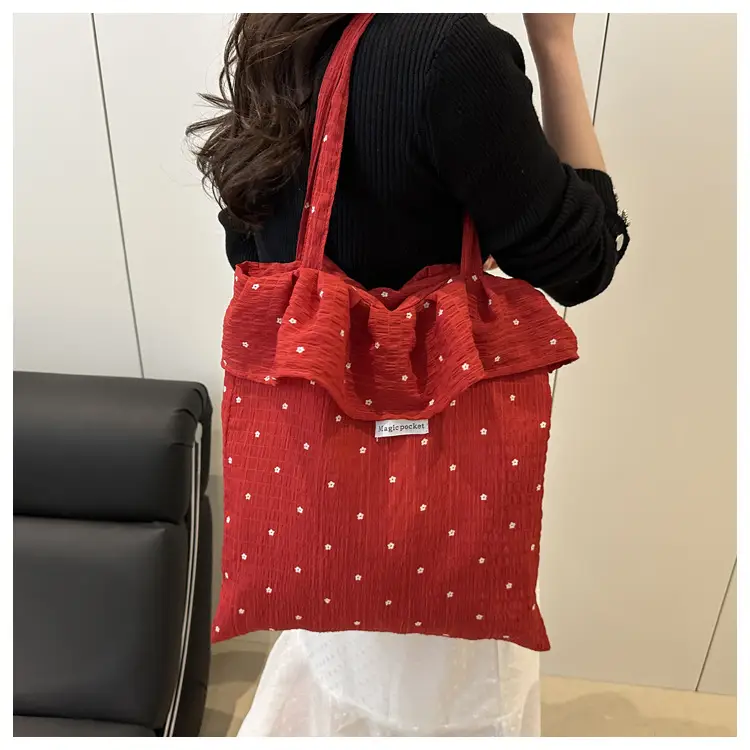 Fairy Red Embroidered Shoulder Bag for Women — feature 15