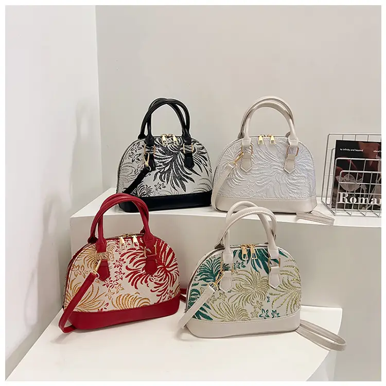 Women Embroidered Red White Shell Handbag 2025 β feature 29