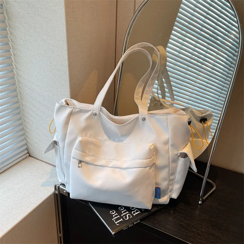 Women Cross-Border Large Capacity Tan Tote Bag 2025