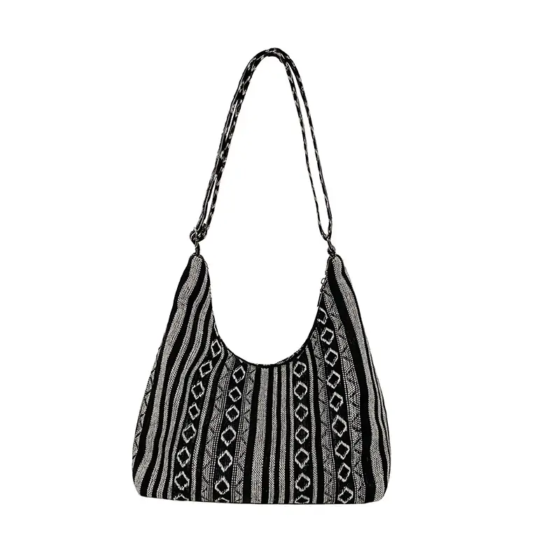Ethnic Printed Tote Bag Women Large Capacity Textured Cloth - Image 8