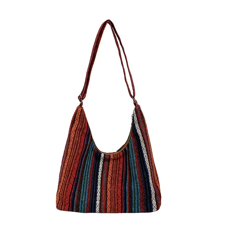 Ethnic Printed Tote Bag Women Large Capacity Textured Cloth - Image 2
