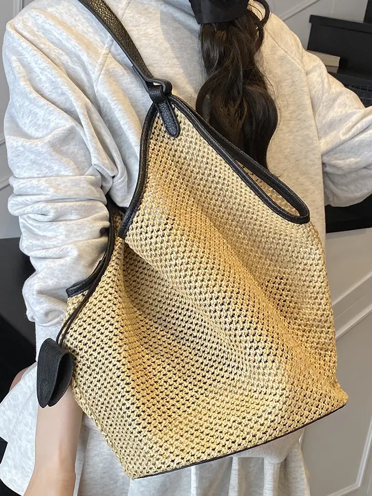 Women Woven Straw Shoulder Bag Summer 2025 - Image 7