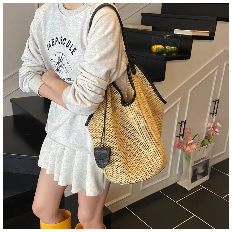 Women Woven Straw Shoulder Bag Summer 2025 — feature 14