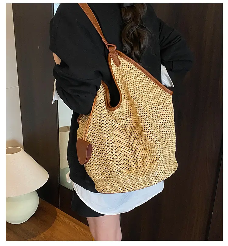 Women Woven Straw Shoulder Bag Summer 2025 — feature 4