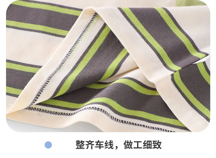 Boys Striped Cotton T-Shirt Summer Lightweight — feature 16
