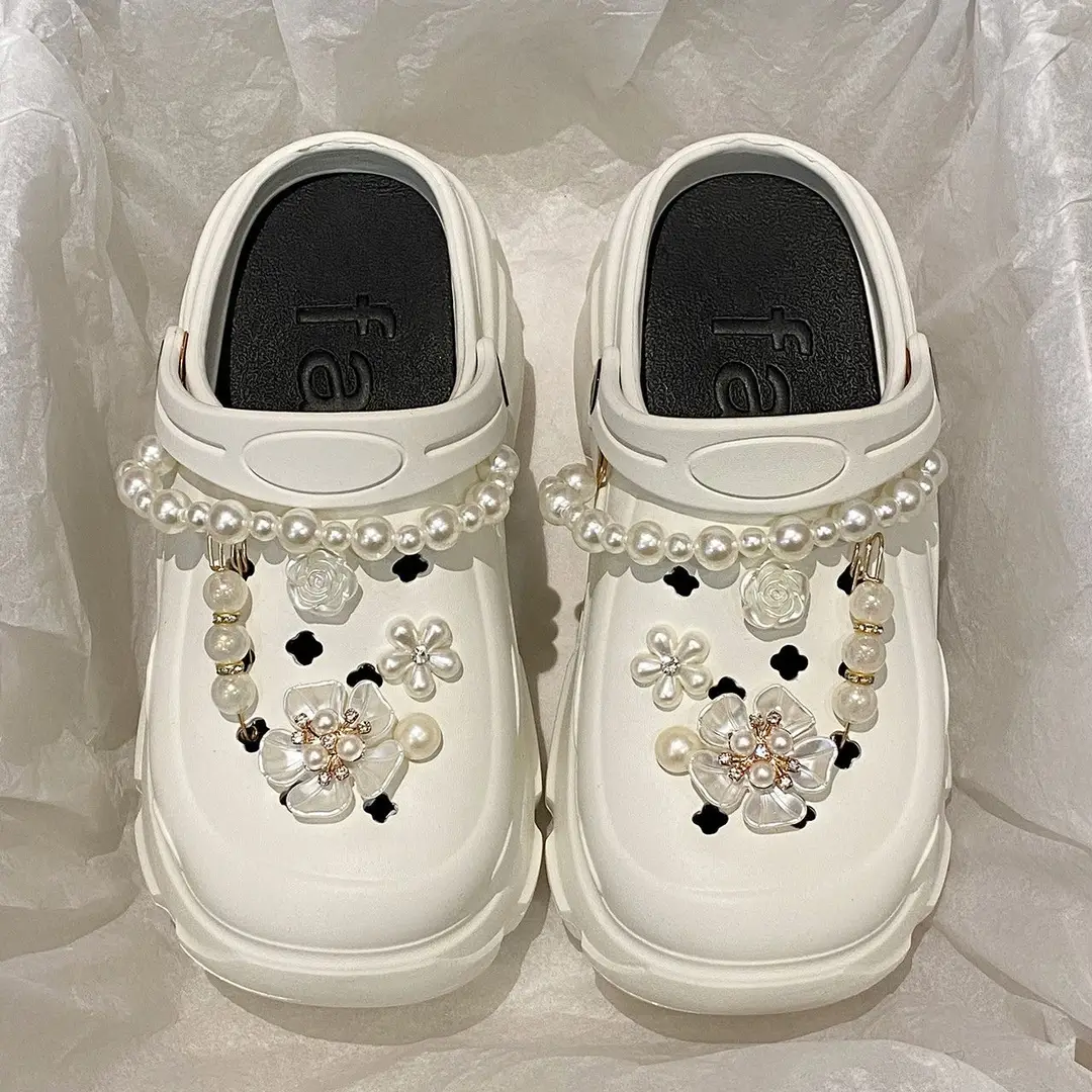 Eva Thick-Soled Clogs for Women, Summer Outer Wear 2025 New Height-Increasing Beach Sandals with Poop-Feeling Toe Caps for Women - Image 15
