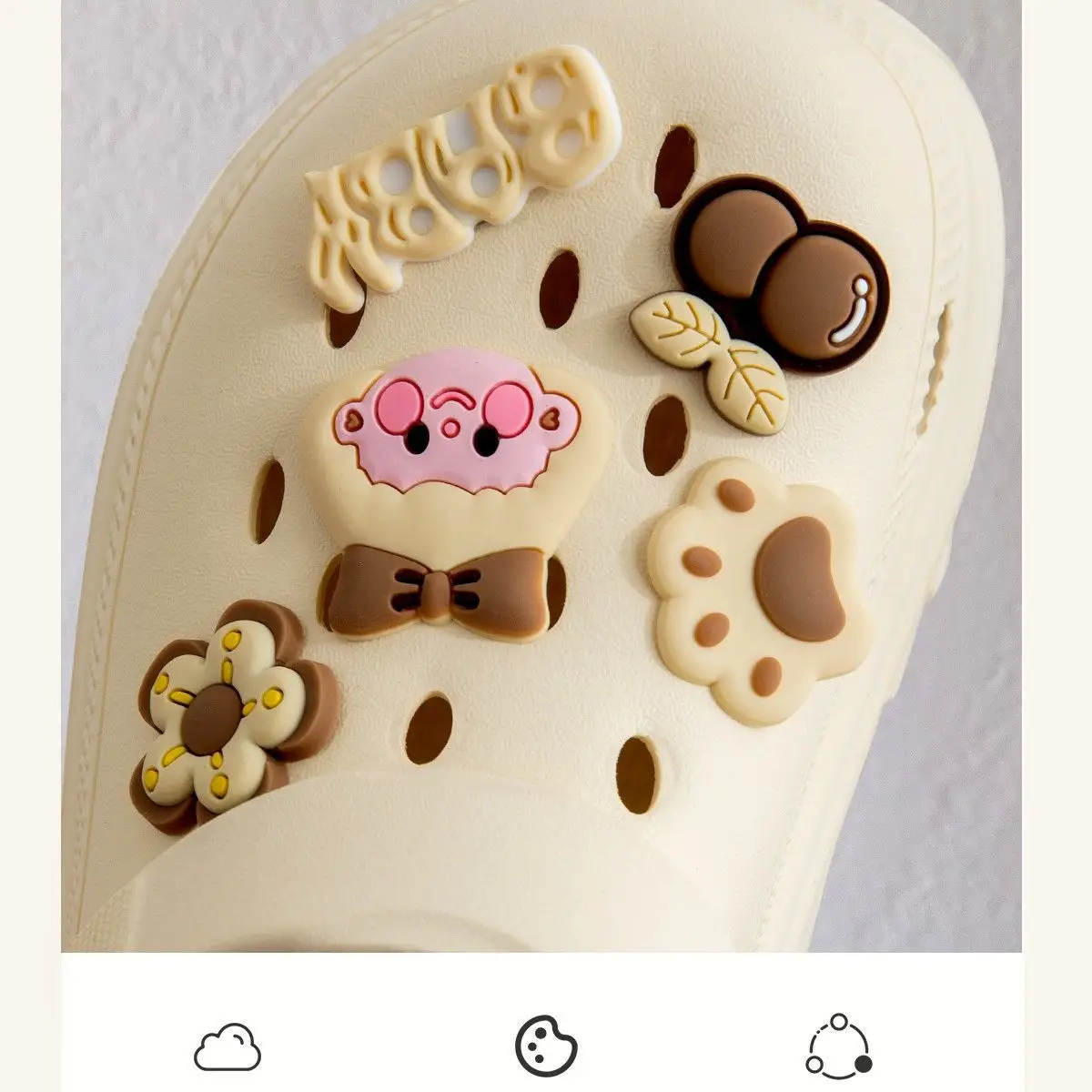 Women's Cartoon Croc Sandals White 2025 Summer Anti-Slip — feature 19