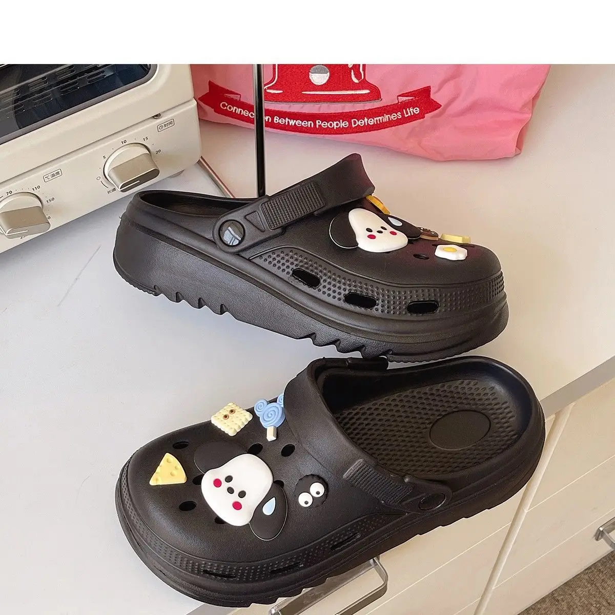 Women's Cartoon Croc Sandals White 2025 Summer Anti-Slip — feature 30