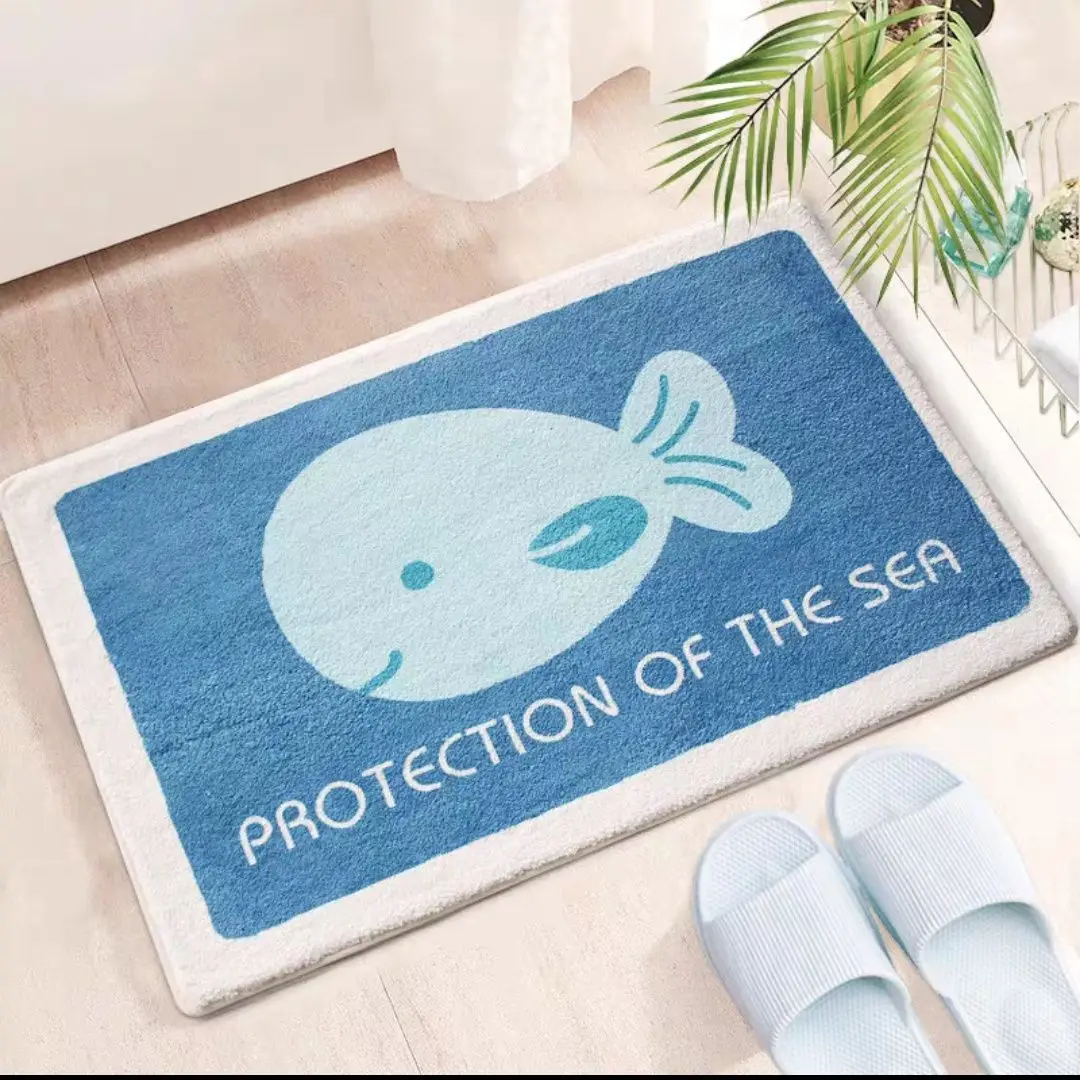 New Cartoon Bathroom Floor Mat with Cat Design - Image 10