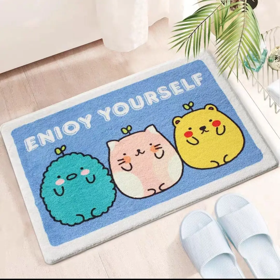 New Cartoon Bathroom Floor Mat with Cat Design - Image 11