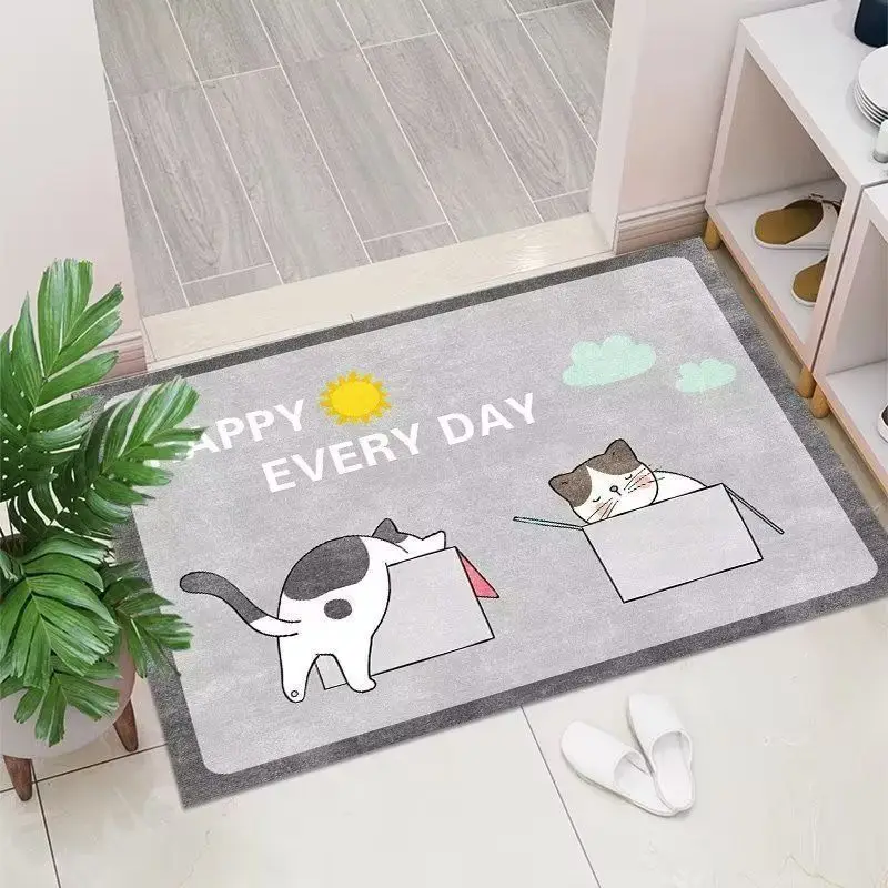 New Cartoon Bathroom Floor Mat with Cat Design — feature 2