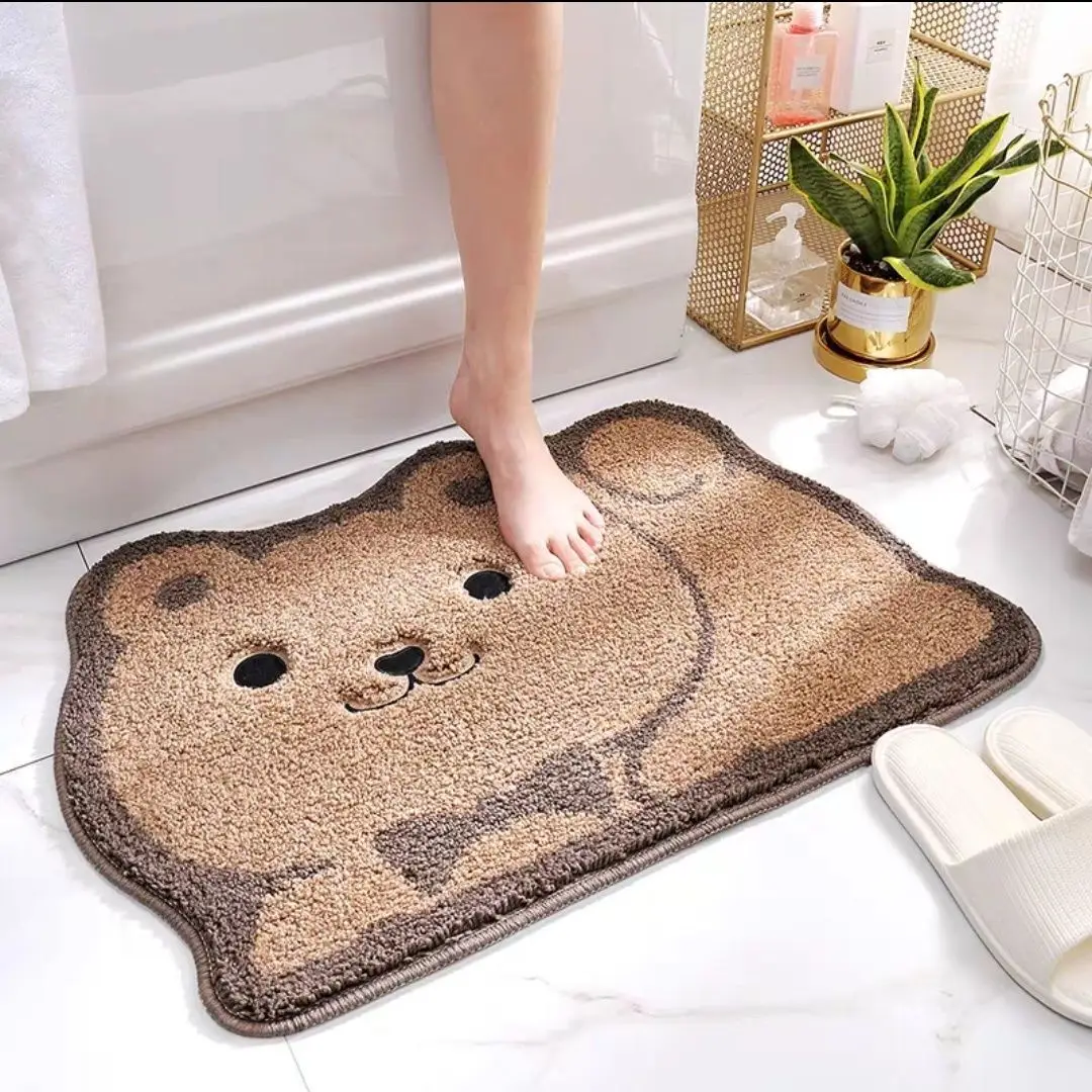 New Cartoon Bathroom Floor Mat with Cat Design - Image 2