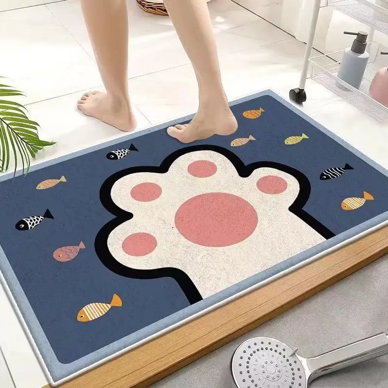 New Cartoon Bathroom Floor Mat with Cat Design - Image 7