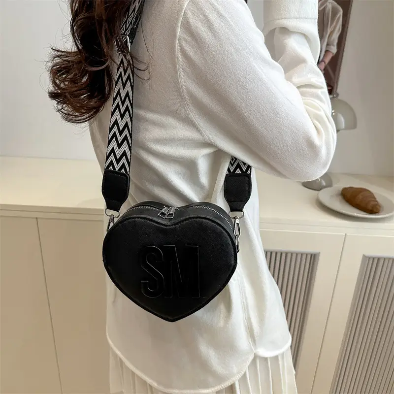 Heart-Shaped Personalized Crossbody Bag for Women - Image 6