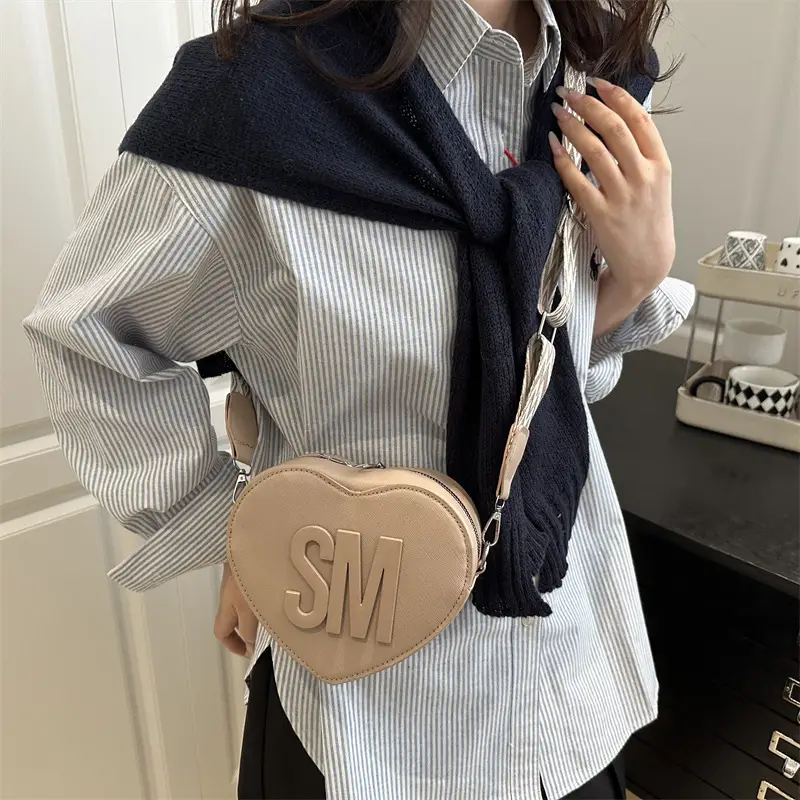 Heart-Shaped Personalized Crossbody Bag for Women - Image 7