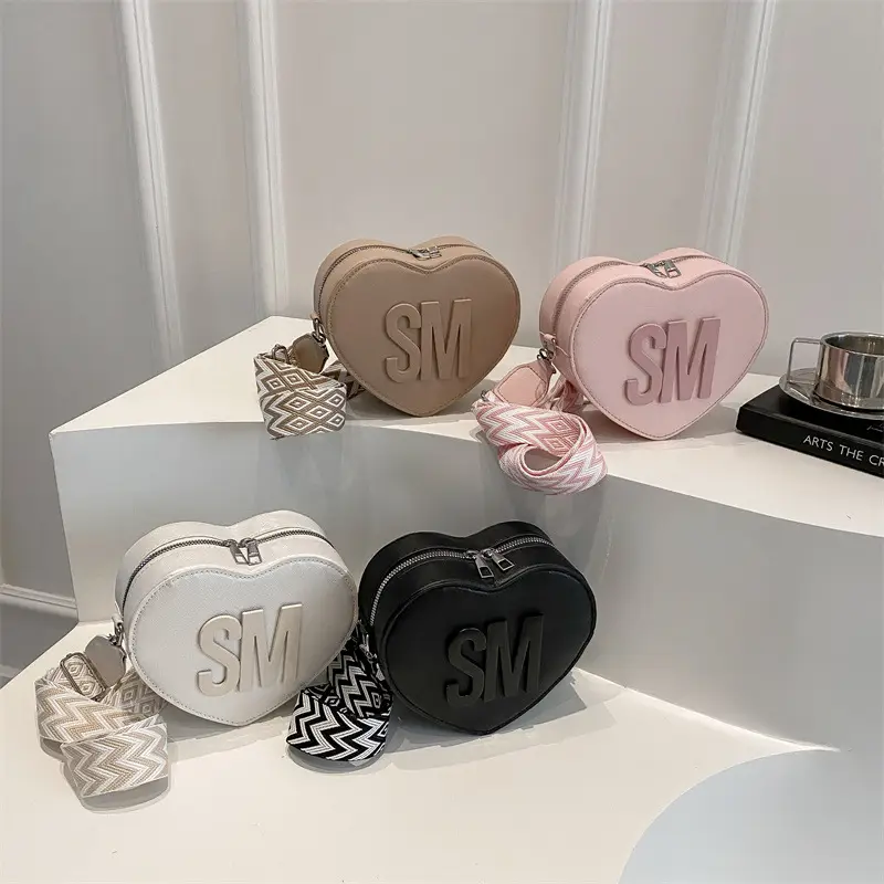 Heart-Shaped Personalized Crossbody Bag for Women - Image 8