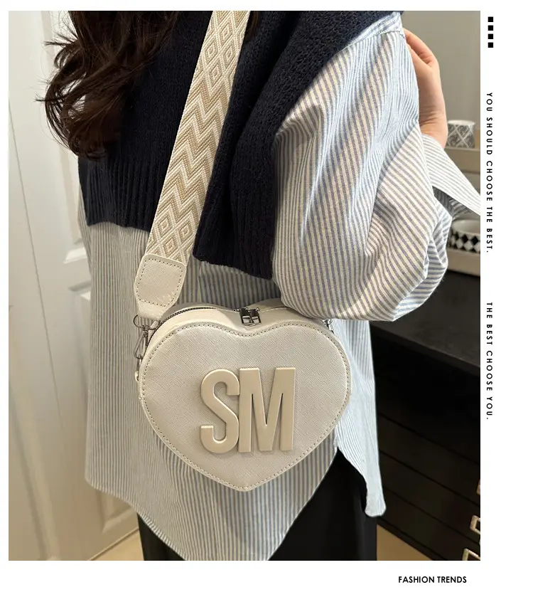 Heart-Shaped Personalized Crossbody Bag for Women — feature 2