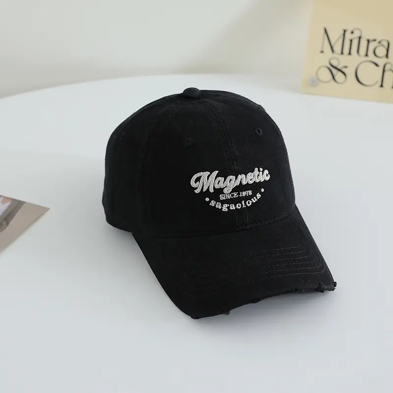 Magnetic Embroidered Blue Baseball Cap Unisex - Image 2