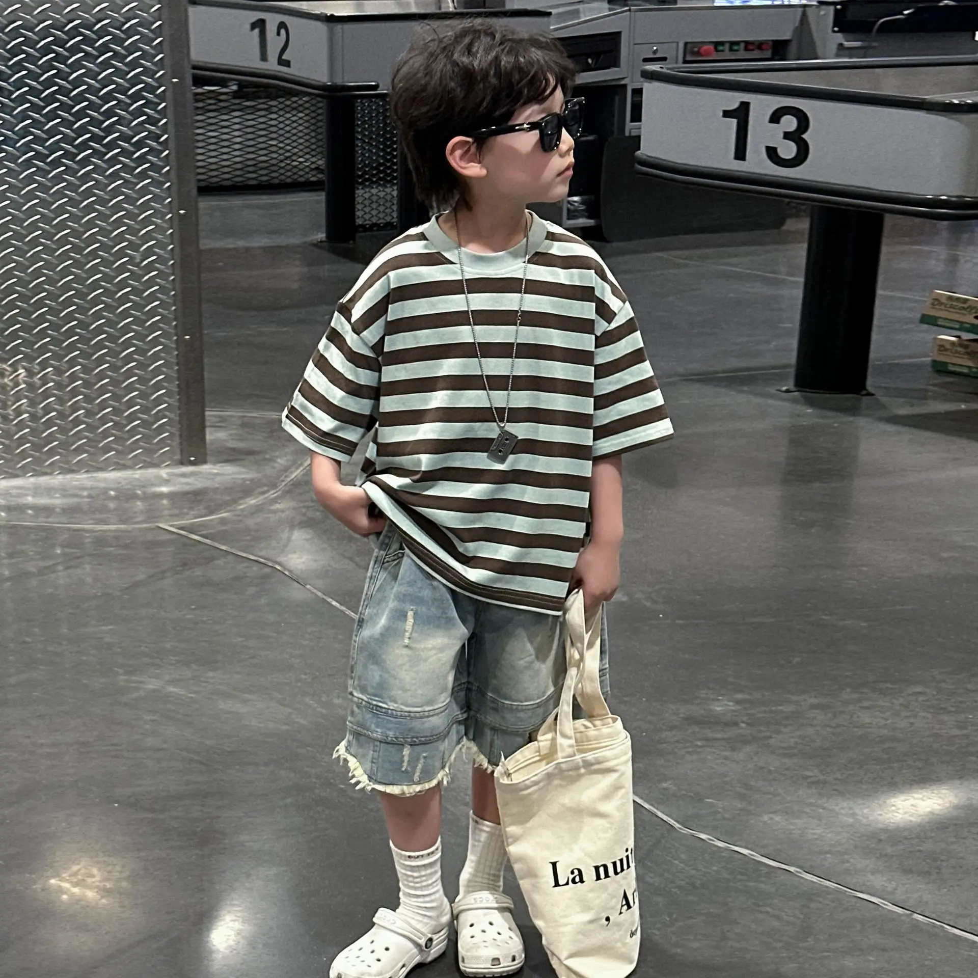 Summer Boys Striped T-Shirt Half Sleeve 2025 — feature 11