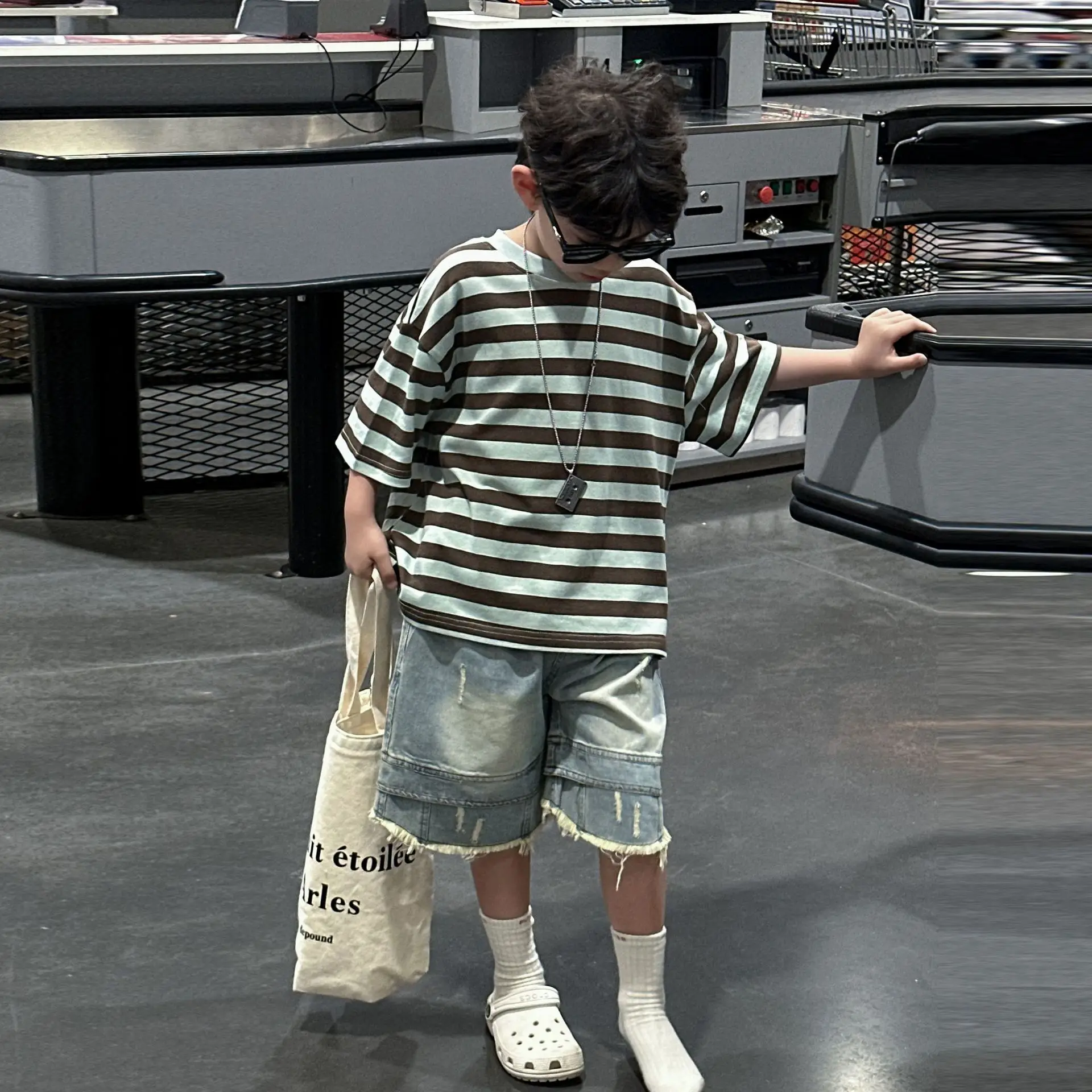 Summer Boys Striped T-Shirt Half Sleeve 2025 — feature 6