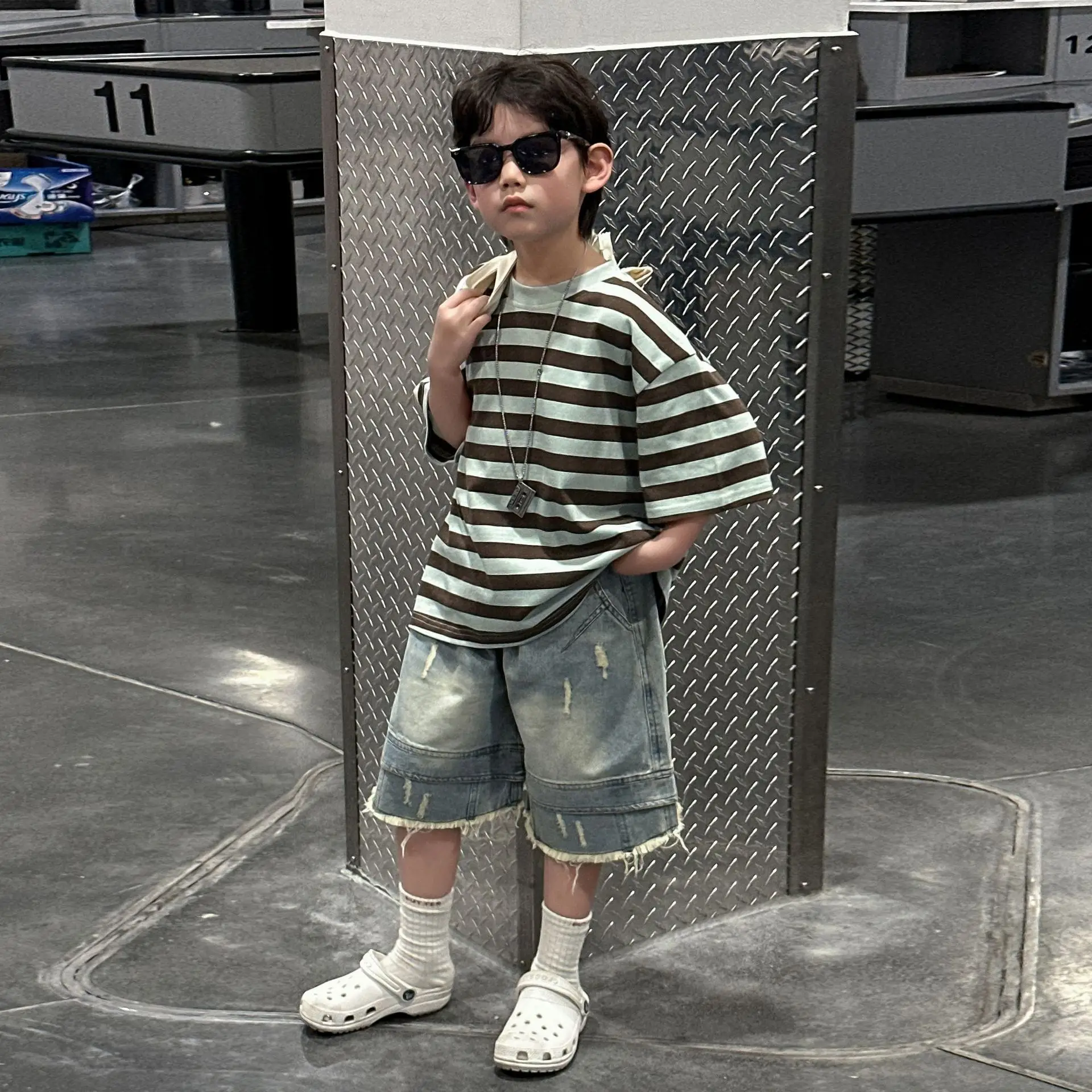Summer Boys Striped T-Shirt Half Sleeve 2025 — feature 8