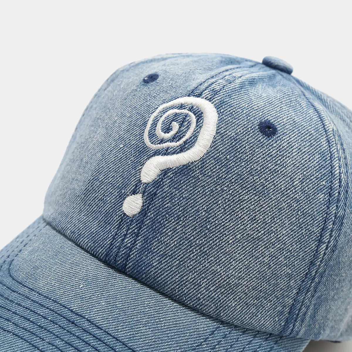 Men Washed Vintage European Duckbill Cap Blue - Image 5