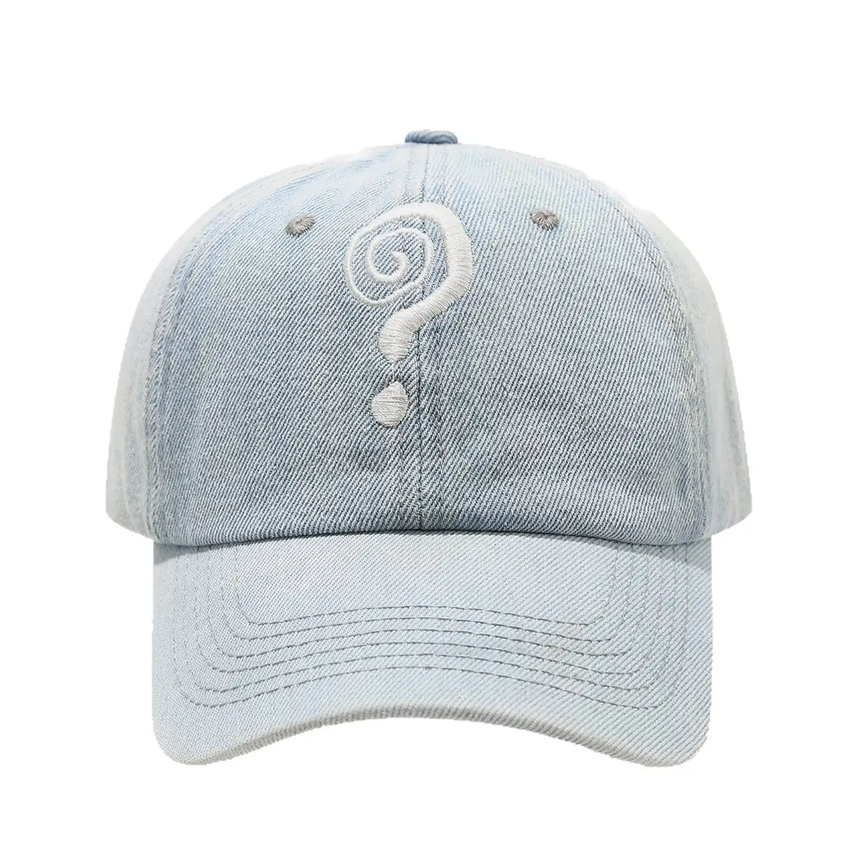 Men Washed Vintage European Duckbill Cap Blue - Image 6