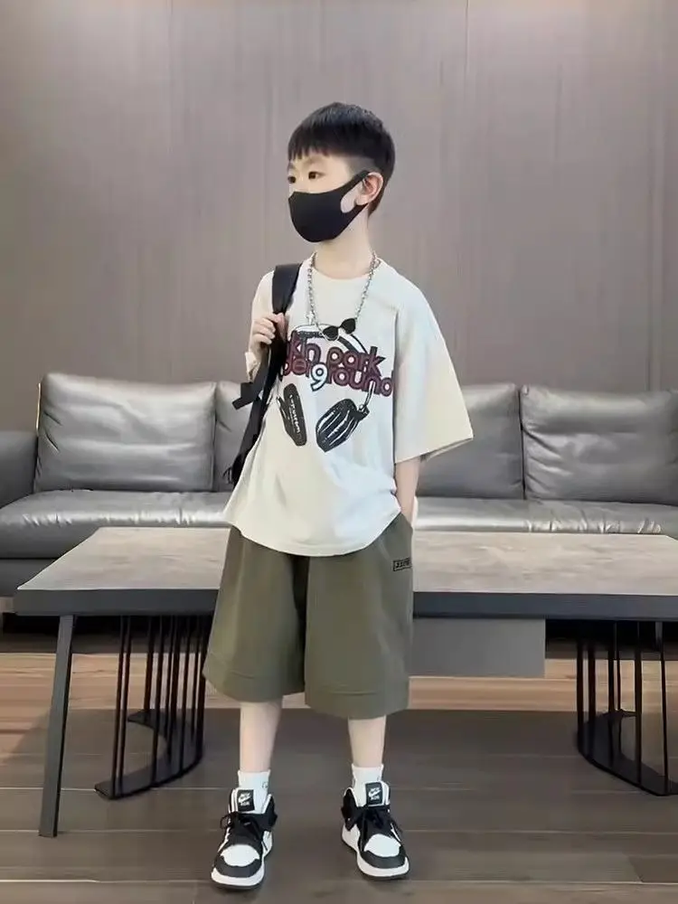 Boys Korean Fashion T-Shirt Pants Set 2024 — feature 3