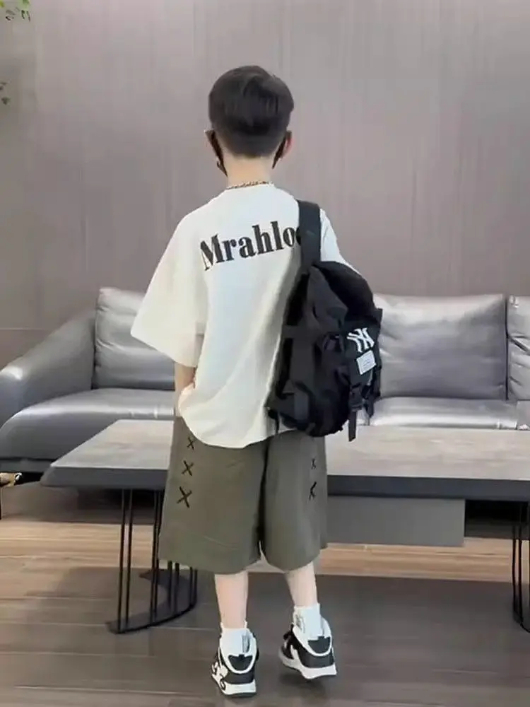 Boys Korean Fashion T-Shirt Pants Set 2024 — feature 5
