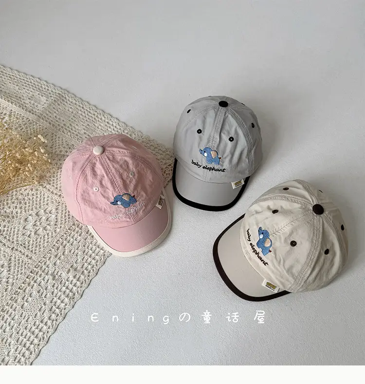 Baby Dolphin Cap White Blue Baseball Sun Hat — feature 10