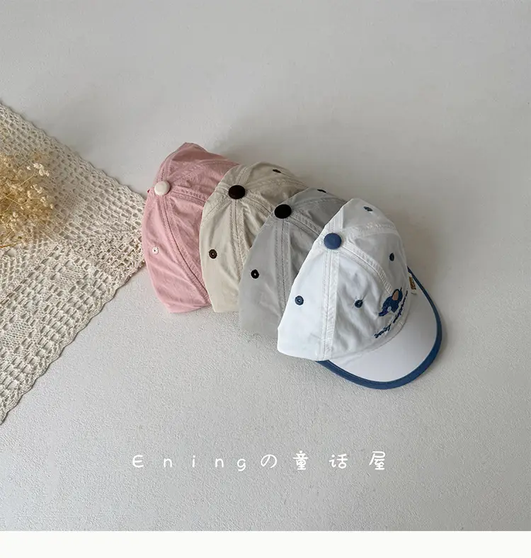 Baby Dolphin Cap White Blue Baseball Sun Hat — feature 13