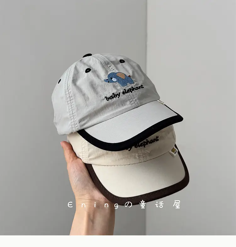 Baby Dolphin Cap White Blue Baseball Sun Hat — feature 9