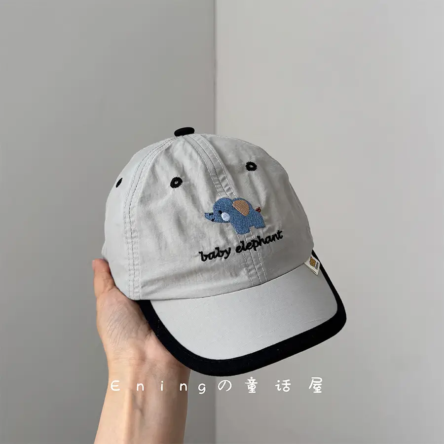 Baby Dolphin Cap White Blue Baseball Sun Hat - Image 2