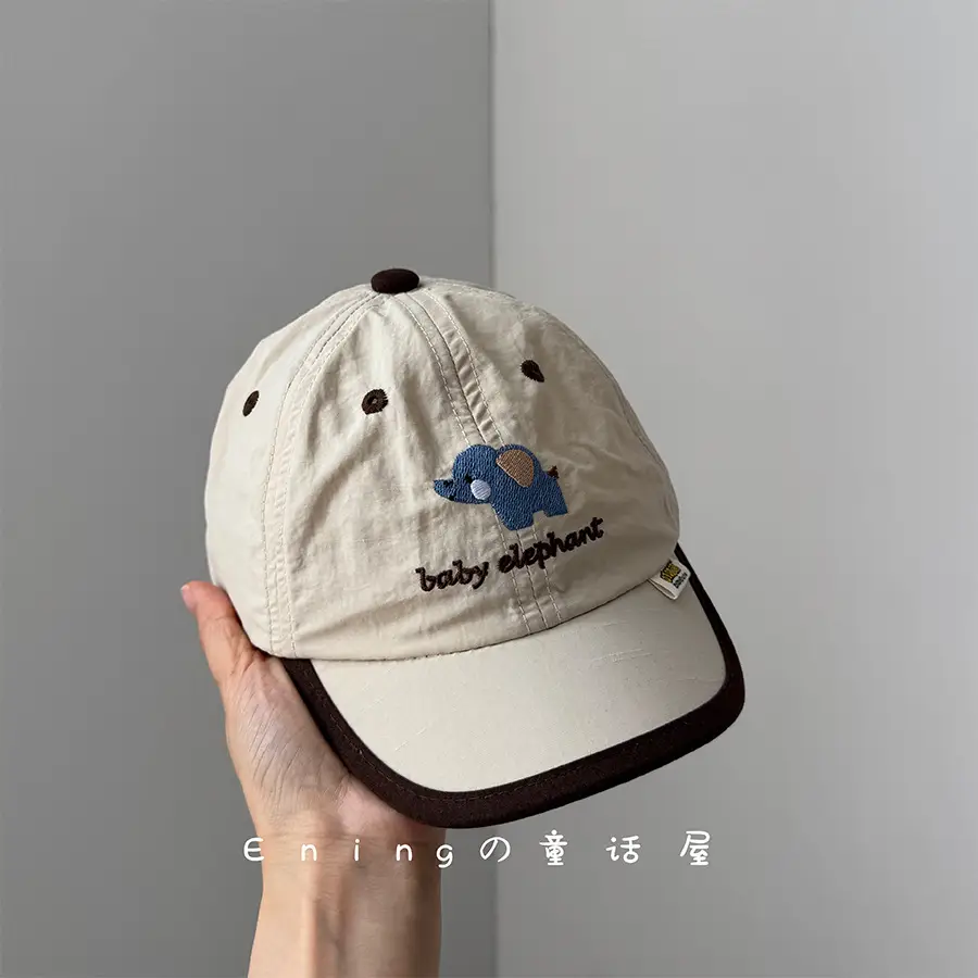 Baby Dolphin Cap White Blue Baseball Sun Hat - Image 3