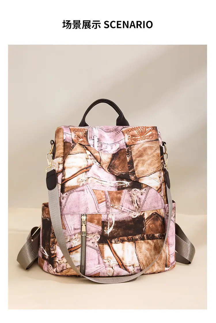 2025 New Niche Design Shoulder Bag with Retro Print — feature 14