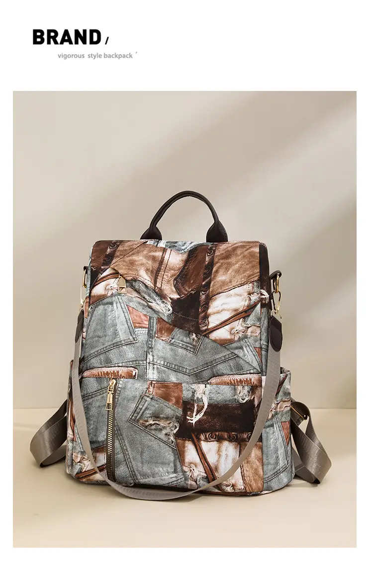 2025 New Niche Design Shoulder Bag with Retro Print — feature 15