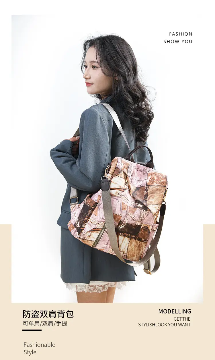 2025 New Niche Design Shoulder Bag with Retro Print — feature 3