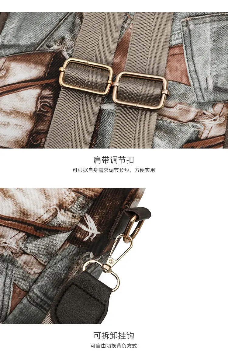 2025 New Niche Design Shoulder Bag with Retro Print — feature 30