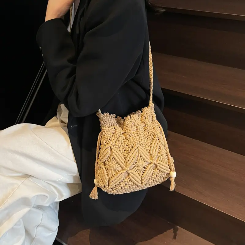 Woven Shoulder Crossbody Bag for Women Summer Travel - Image 5