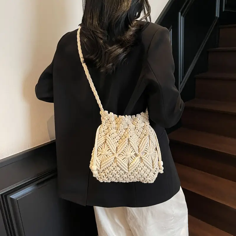 Woven Shoulder Crossbody Bag for Women Summer Travel - Image 6